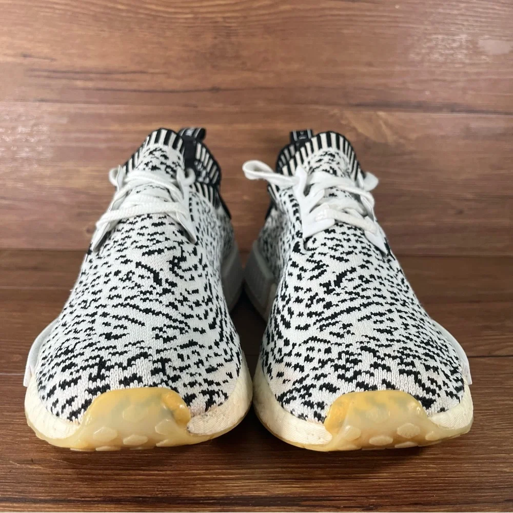 Adidas NMD R1 Primeknit‎ Athletic Sneakers Men’s Size 12 ‘Zebra Print’ Shoes